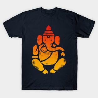 Ganesha Gradient Print T-Shirt